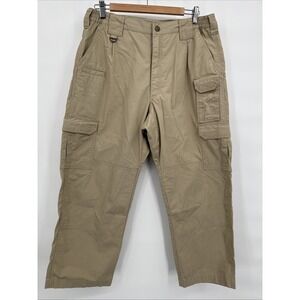 511 Tactical Pants Mens 34x 27.5 Beige Taclite Pro‎ Lightweight Ripstop Cargo